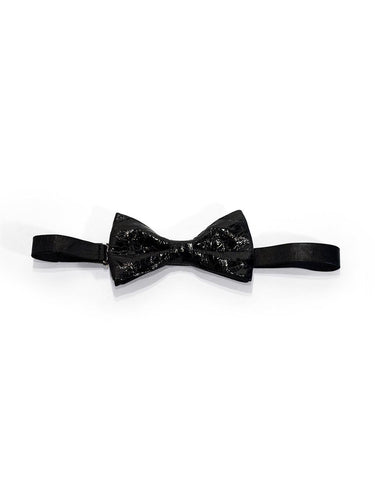 Black Crocodile Bow Tie