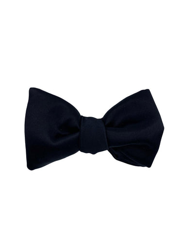 Black Silk 3 inch Pre-Tied Bow Tie