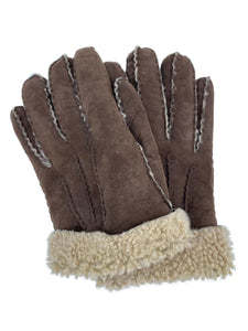 Chocolate Brown Shearling Gloves